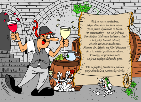 přání k narozeninám - víno